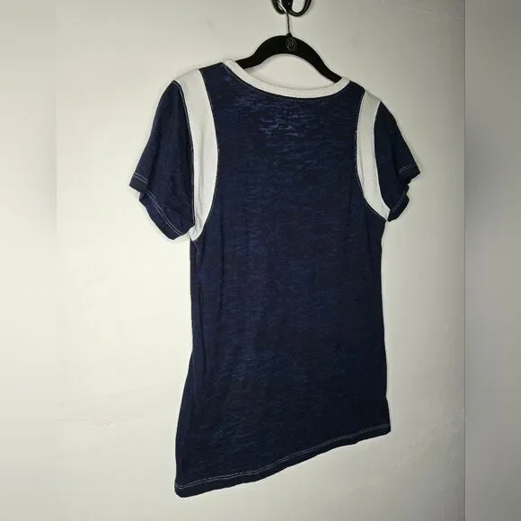 Women's Novelty Graphic Tee Blue Moon Beer Casual Crew neck T Shirt Size L - Picture 4 of 6